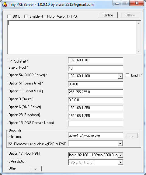 how to set up tiny pxe server