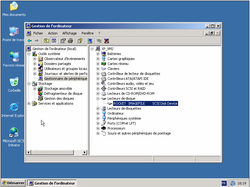 see below the disk seen from Windows , once booted over iscsi.