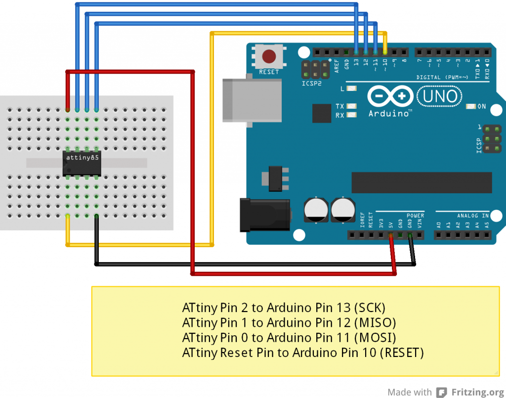 Arduino : Programming An ATTINY85 – Erwan's Blog